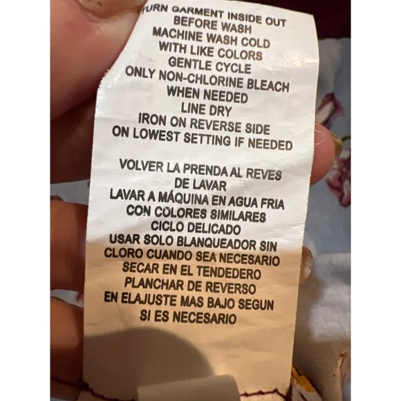 Rewind Floral T-Shirt Women's XL Mixed Media Poly Bl Sporty - Picture 5 of 8